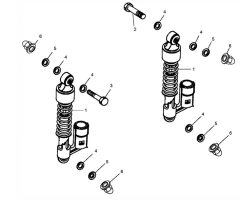 Royal Enfield Bullet Dämpfer Hinten