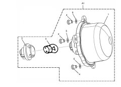 Royal Enfield Bullet Rücklicht