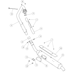 Royal Enfield Bullet Trials Auspuff