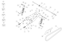 Royal Enfield Bullet Trials Dämpfer Hinten