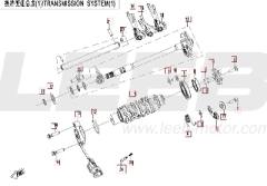 Getriebesystem 1 - CFMOTO 450 MT