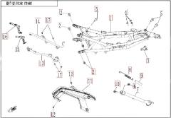 Hinterer Rahmen - CFMOTO 675SR-R Euro5+