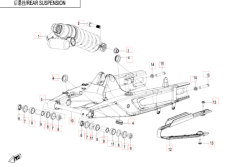 Hinterradaufhängung CFMOTO 1000 MT-X Hinterradaufhängung - CFMOTO 1000 MT-X