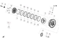 Kupplung CFMoto Kupplung - CFMoto 675 SR-R