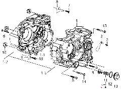 Brixton BX125 Kurbelgehäuse