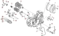 SWM RS125R Gangschaltung