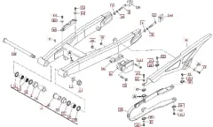 SWM RS125R Hintergabel