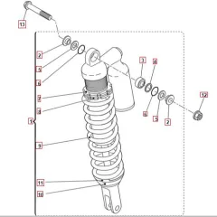 SM500R Hinterradaufhängung
