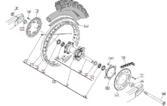 SWM RS125R Hinterrad