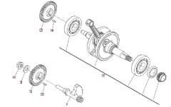 SWM RS125R Kurbelwelle