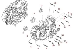 SWM RS125R Motorgehäuse links