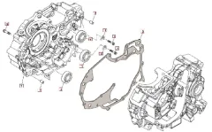 SWM RS125R Motorgehäuse rechts