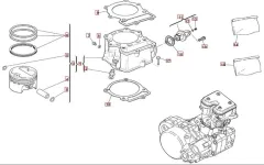 SWM RS 500R E4 Zylinder, Kolben