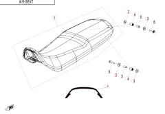 Sitz cfmoto 1000 mtx Sitz - CFMOTO 1000 MT-X