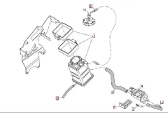 SM500R Kraftstoffausgleichsbehälter