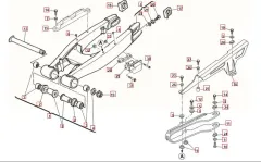SM500R Euro 4 - Schwinge