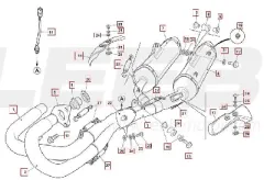 SWM SM500R  Auspuffrohr