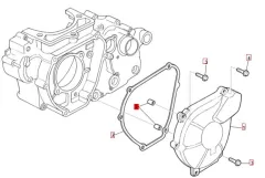 SWM SM 500R Motorgehäusedeckel links