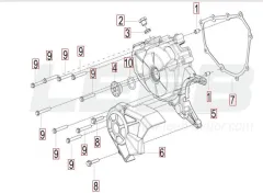 SRV 125 - Abdeckung links