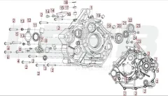 SRV 125 - Kurbelwellengehäuse rechts