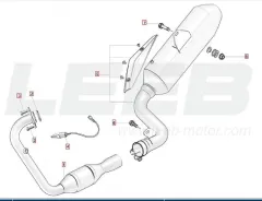 SWM Hoku 125 E5 Auspuff
