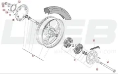 SWM Hoku 125 E5 Hinterrad