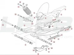 SWM Hoku 125 E5 Stoßdämpfer hinten