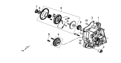 Sym Fiddle II 50 Kurbelwellegehäuse rechts