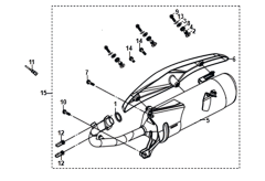 Sym Jet 14 Auspuff