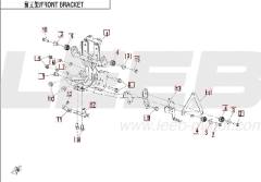 vordere Halterung - CFMOTO 450 MT Euro5+
