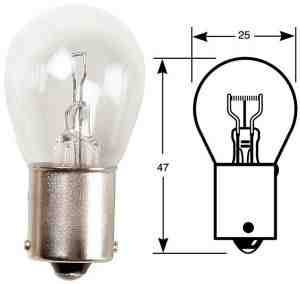 Glühlampe 12Volt 21W SockelBA15s