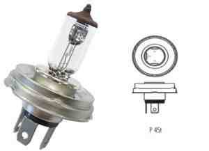 Glühlampe 12 Volt 40W SockelP45t 41 Halogen