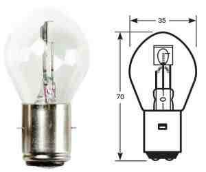 Lampe Birne BA20d Sockel 12V 35/35W Bilux Halogen Xenoneffekt B-Ware Sonderpreis