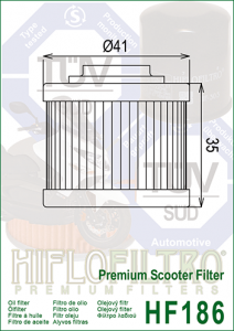 HiFlo Ölfilter HF186
