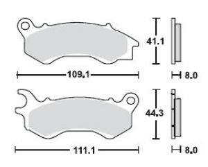 Lucas Bremsbelagsatz MCB833