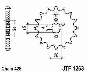 Yamaha RS, DT, RD, SR - Ritzel