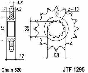 Kettenritzel JTF 1295