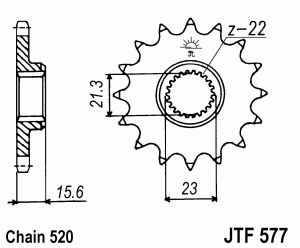 MUZ Kettenritzel 577