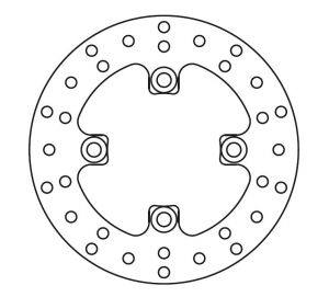 Kawasaki KVF 650 Motorrad Bremsscheibe MST415 starr