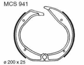 Lucas Bremsbackensatz MCS941