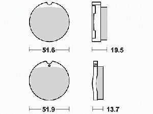 Lucas Bremsbelagsatz MCB035