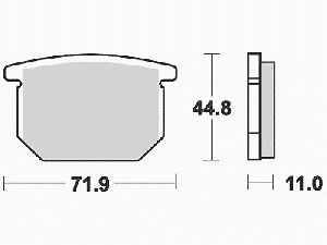 Lucas Bremsbelagsatz MCB501