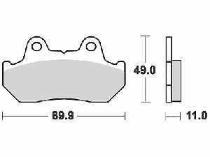 Lucas Bremsbelagsatz MCB512SH