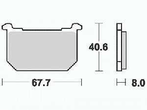 Lucas Bremsbelagsatz MCB515