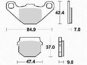 Lucas Bremsbelagsatz MCB519SI