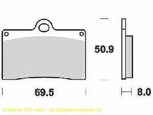 Lucas Bremsbelagsatz MCB540SRQ