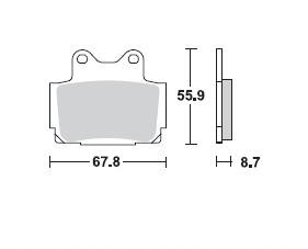 Yamaha Bremsbelagsatz MCB541