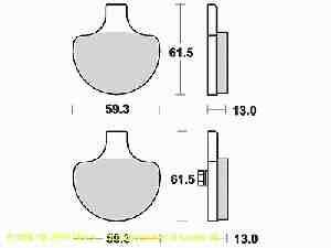 Lucas Bremsbelagsatz MCB548