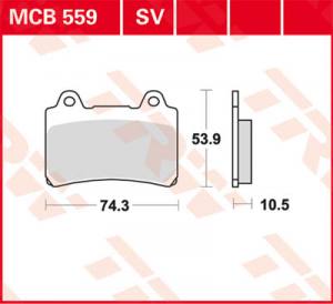 Yamaha Bremsbelagsatz MCB559