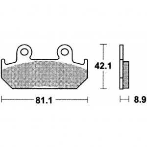 Honda Bremsbelagsatz MCB562